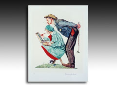 Hayseed Art Critic by Norman Rockwell