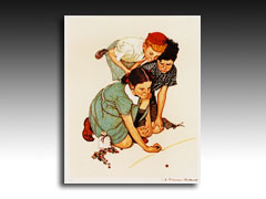 Marbles by Norman Rockwell