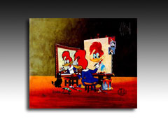 Triple Self Portrait by Walter Lantz